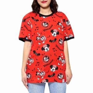 Disney Unisex Mickey Mouse Mouseketeers Ringer T-shirt